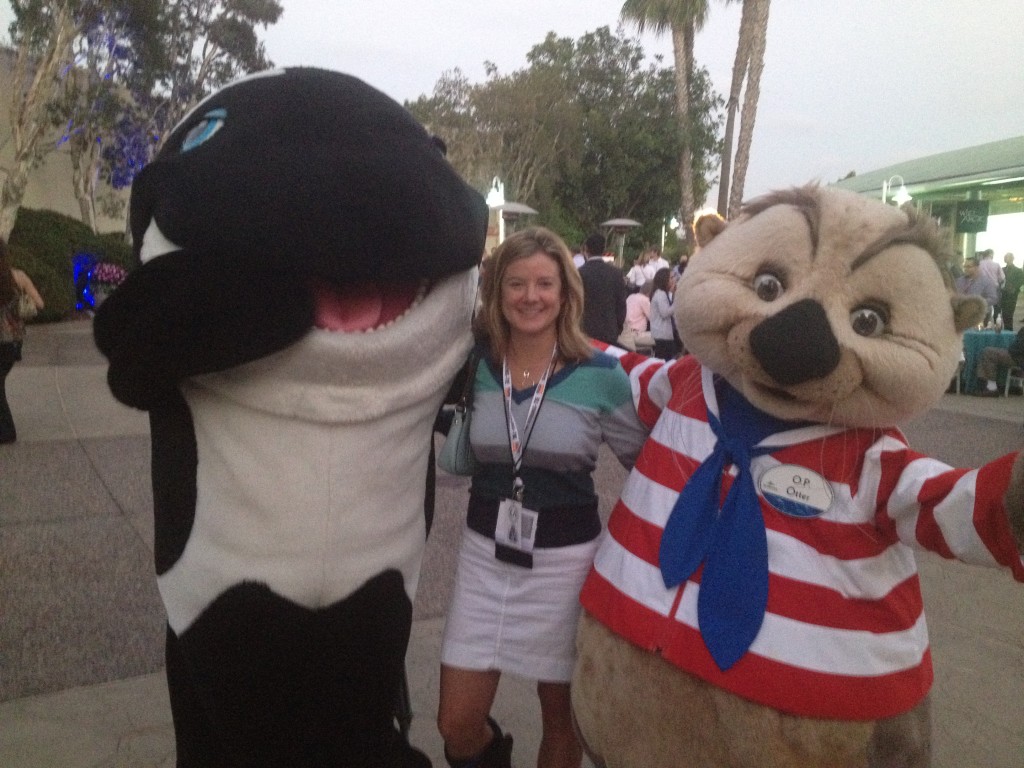 Wendy Allen, a Field Engineer from our Northwest region and a SEAONC board member, makes some new friends Image credit: Brad Erickson, Simpson Strong-Tie 