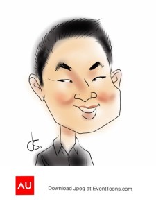 My caricature - Done in 5 minutes on an iPad.