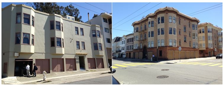 Soft-story buildings in San Francisco. Images credit: Tim Ellis, Simpson Strong-Tie.