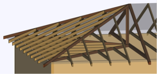 Plated Wood Truss Hip End Styles