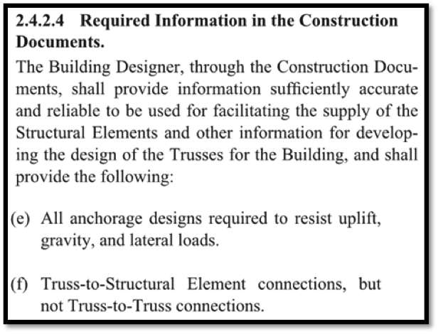 Excerpt from ANSI/TPI 1-2007 Chapter 2 on Design Responsibilities