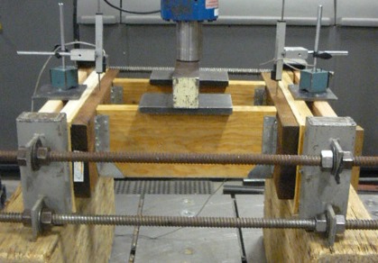 A typical testing set up