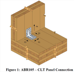 mass timber ABR105  CLT panel connection