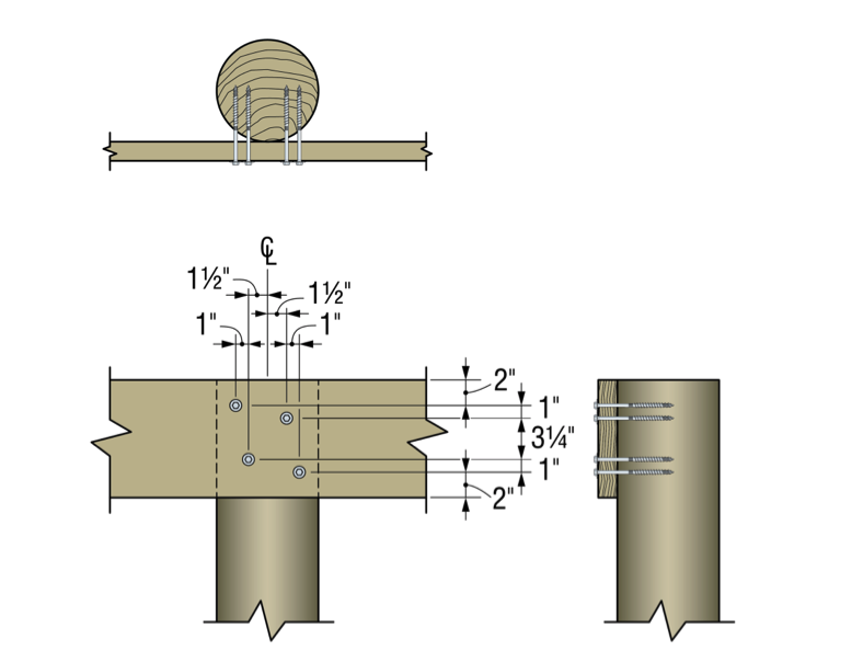 Figure 6 – Single-Side Stringer with Unnotched Pile