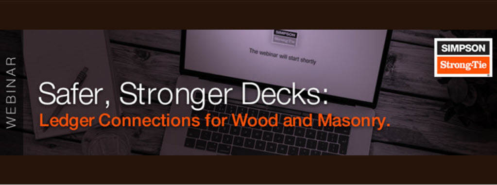 Questions Answered: Deck Ledger Connections for Wood and Masonry