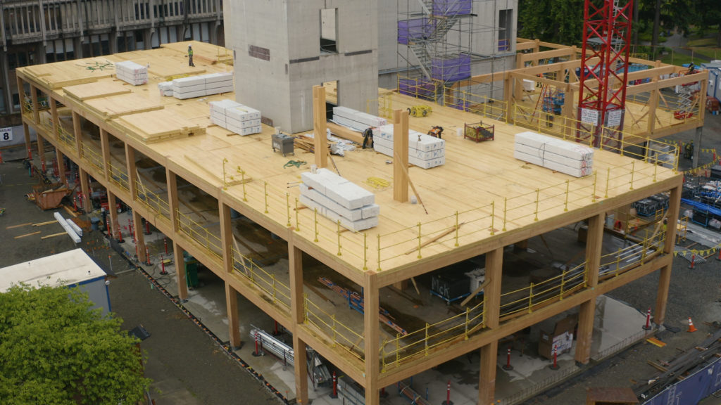 University of Washington: Founders Hall under construction