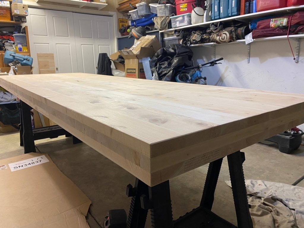 Unstained Mass Timber Table