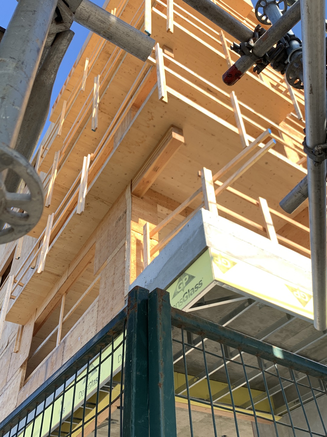 Side Profile of Mass Timber Building