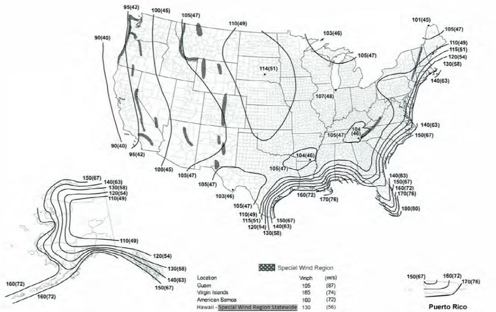 FIGURE R301.2(2) ULTIMATE DESIGN WIND SPEEDS
