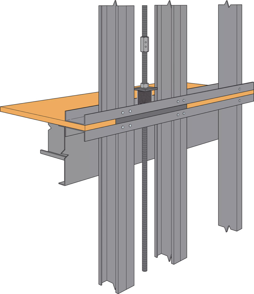 CFS ledger framing at continuous rod tiedown