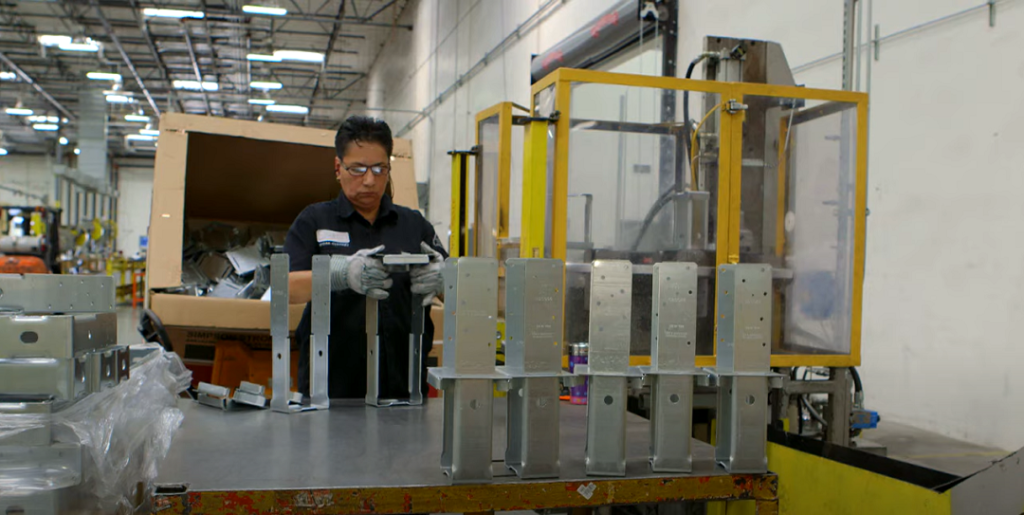 Floor worker at Simpson Strong-Tie's Stockton Branch