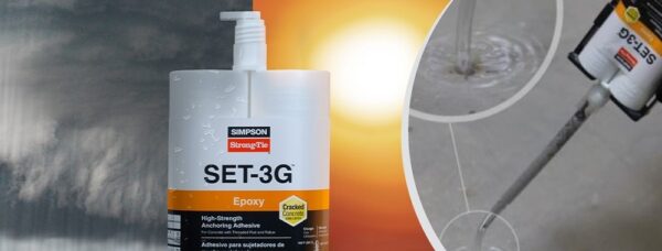 Dry, Soaked, or Submerged Concrete — SET-3G Adhesive Allows Anchoring in Any Condition