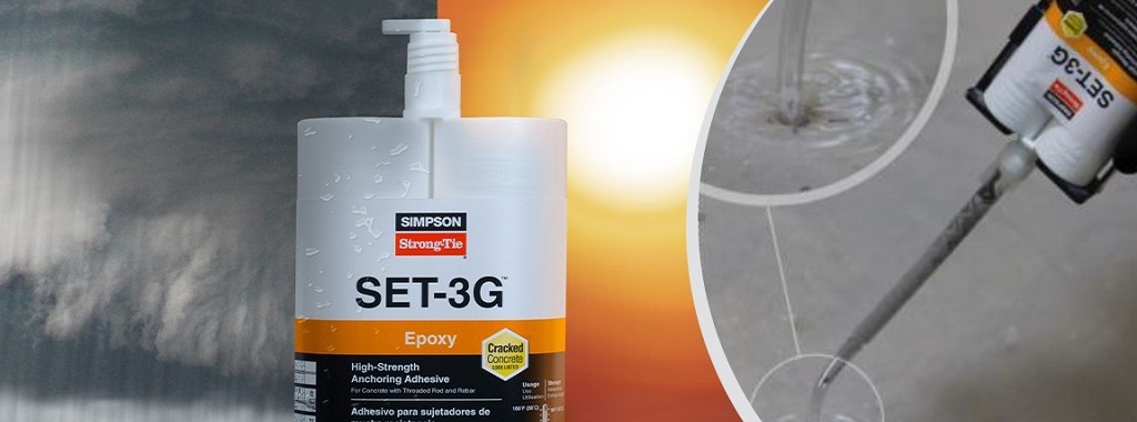 Dry, Soaked, or Submerged Concrete — SET-3G Adhesive Allows Anchoring in Any Condition