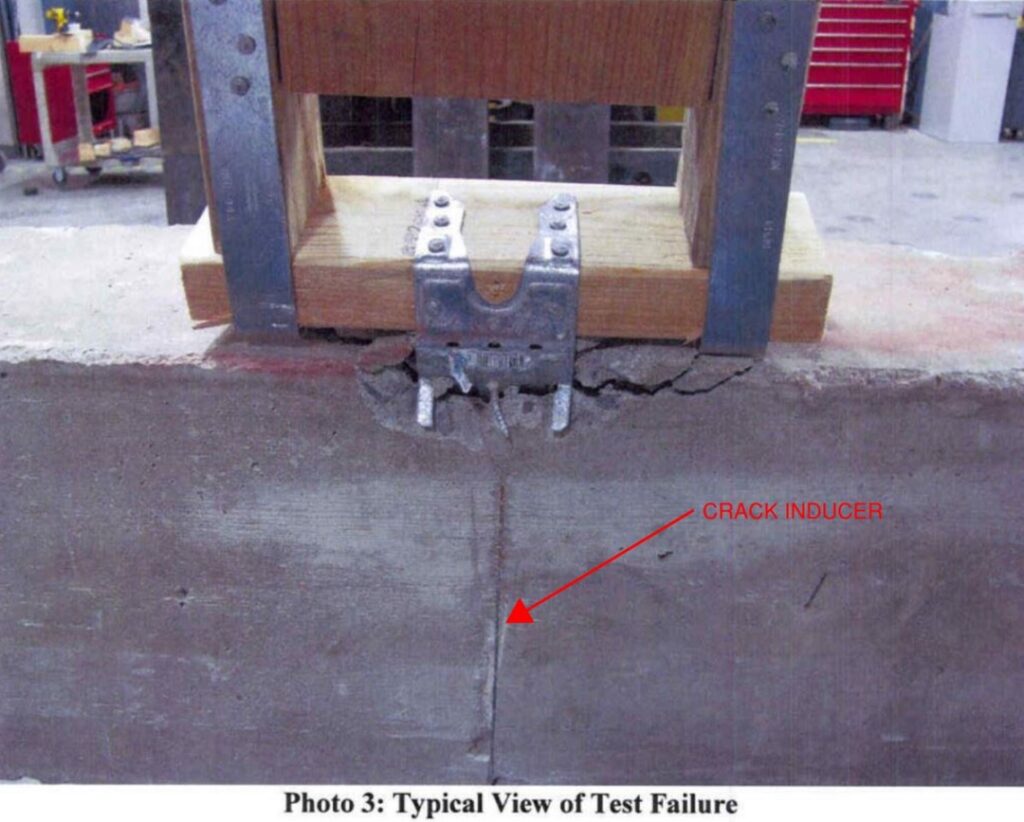 MASA Cracked Uplift Test