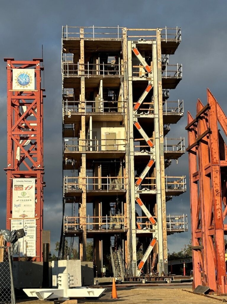 Six-story resilient steel frames from Simpson Strong-Tie.